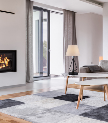 Schwarz/weiße Tischleuchte aus Metall Morley Ledea 50501089