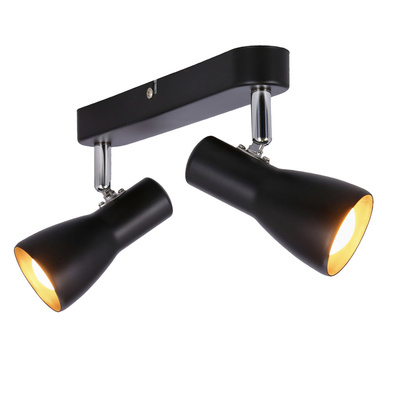 Plafonnier applique bande noire 2x40W Picardo 92-50717