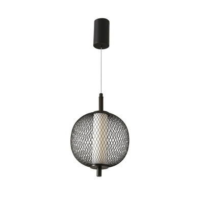 Pendant wire lamp PUMA with spherical shade 20 cm designer living room LED lamp 3000K