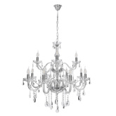 Gold chandelier with crystals 15xE14 Maria Teresa 30-95810