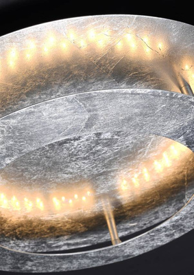 Plafonnier argenté 40cm LED Merle 98-66176