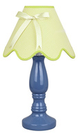 Tischleuchte aus Keramik in Blau und Pistazie 60W E27 Lola Candellux 41-84361