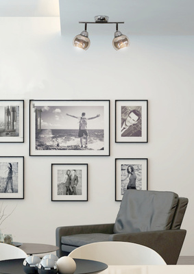 Applique bande 2X10W E14 LED chrome FORT 92-62819