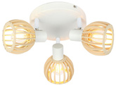 Plafoniera Atarri Candellux 98-68118 plafon lemn alb 3xE14 