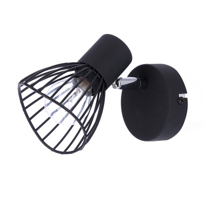 Aplic de perete 1X40W E14 negru FLY 91-61881
