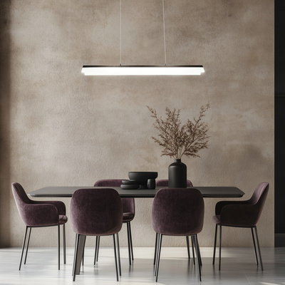 Pendant ceiling lamp Candellux Curacoa LED brown 4000K