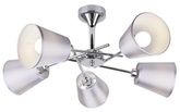 Chrom-Deckenleuchte mit Stoffschirm 5x40W Vox Candellux 35-70630