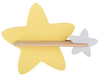 Applique LED 5W pour enfant jaune-gris Star Candellux 21-75611