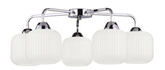 CROMADO lampa sufitowa chromowy 5x60W E27 klosz biały