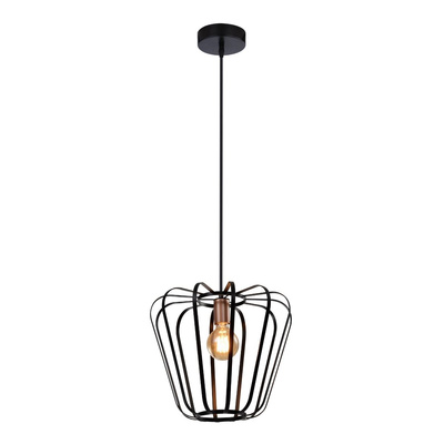 Lampa suspendata metal negru mansarda 40W E27 Jonas 31-78483