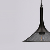 Lampe suspendue noire 25cm Kiruna S Ledea 50101205