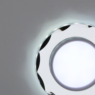 Plafoniera cu ochi Candellux Ssp-25 Ch/Tr+Wh 8W Led 230V Ring Led Alb