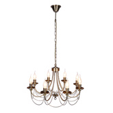 Lustre patiné 8xE14 60cm MUZA 38-69187