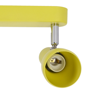 Lampa sufitowa Picardo żółta regulowana 2-punktowa E14 metal nowoczesna