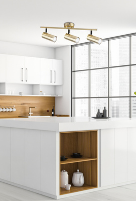 Lampă din alamă bandă perete/tavan 3xGU10 Colly 93-01733