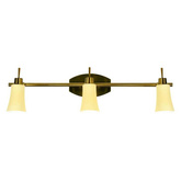 Plafonnier CANDELLUX 93-85682 KROTON STRIP 3x40W G9 PATINE