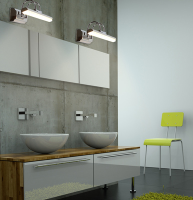 Bathroom wall lamp chrome LED 7W 6500K adjustable Gizel Candellux 20-32591