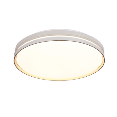 Plafonnier Montana blanc + plafond doré 24w led 40 cm abat-jour blanc