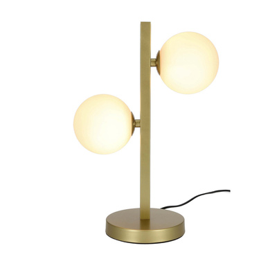 Doppelte Messing-Tischlampe Kama 42-73433