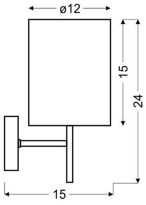Wall lamp white/patina wall lamp Yan 21-45386