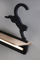 5W LED wall lamp for a child black cat jumping Cat Candellux 21-75635
