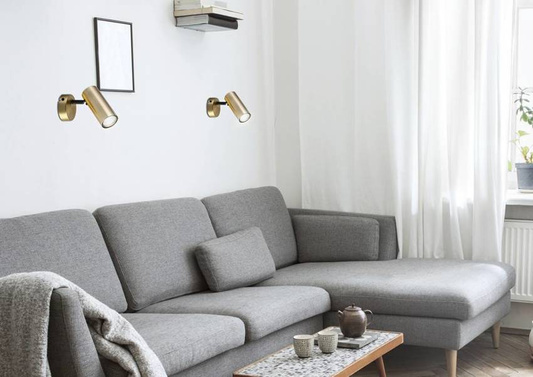 Wall lamp brass movable metal spot Colly 91-01702