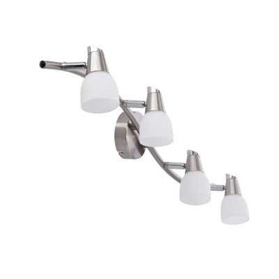 Wall lamp strip 4X40W G9 matt nickel/white chrome SELIA 94-70005