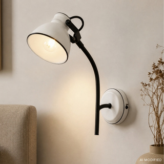 Wandleuchte schwarz und weiß verstellbare Sprossenwand Zumba Candellux 91-72122