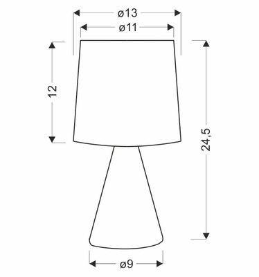 SATTI lampka stołowa brązowa ceramiczna z abażurem E14 1x40W klasyczna dekoracyjna elegancka do salonu sypialni biura ciepła kolorystyka