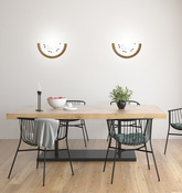 Half plafond oak wood wall lamp Rustica 11-12760