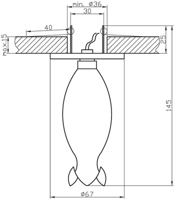 Plafonnier Candellux décoratif fixe blanc G4 2299917