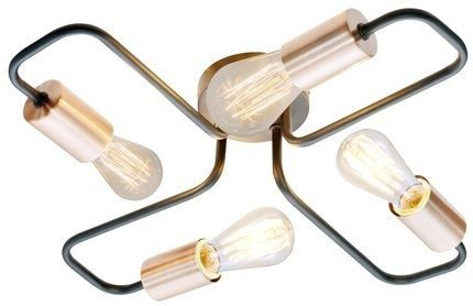 Ceiling lamp 4xE27 48cm black HERPE 34-66923