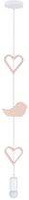 HEART BH HANGING LAMP 1X20W E27 IQ KIDS PINK