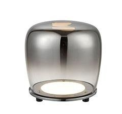 Lampadaire verre noir LED 40cm Berloz Ledea 50533051