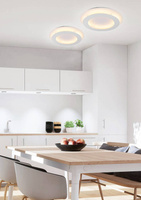 Plafonnier blanc 40cm Plafonnier LED Merle 98-66183