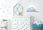 5W LED wall lamp for a child blue and white cloud with a shelf Cloud 21-33567