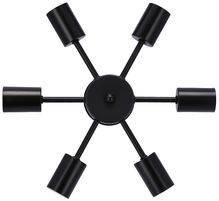 Sparta Hängelampe schwarz 6X60W E27 36-09395