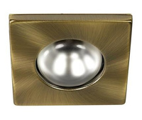 Candellux ceiling luminaire fixed square gold patina 2276005