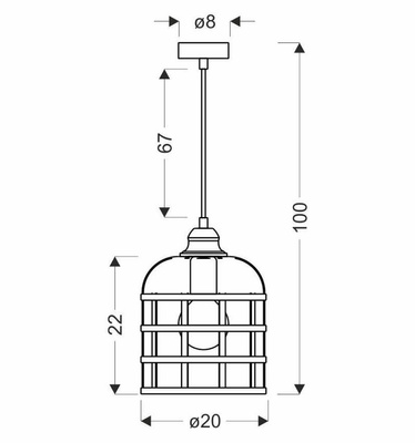 Lampa suspendata neagra / cupru metal 40W E27 Soleto 31-78452