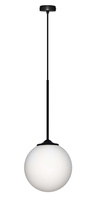 Lampa wisząca czarna / biała kula 20cm Glasgow Ledea 50101284