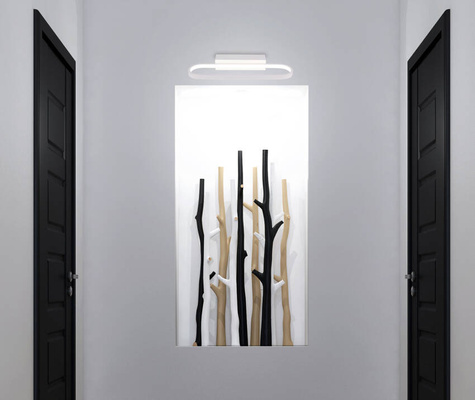 Badezimmer-Wandleuchte, weiße LED-Lampe 15 W, 4000 K, Abdeckung Candellux 21-69801