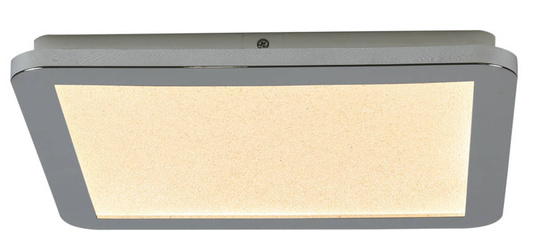 Plafon do łazienki NEXIT minimalistyczny – srebrny chromowany 30 cm - plafon z funkcją ściemniania LED 3000K 18W IP44