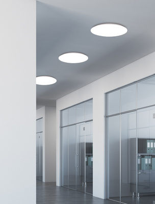 White LED ceiling lamp 18W 4000K for the bathroom IP44 Mega 12-75055
