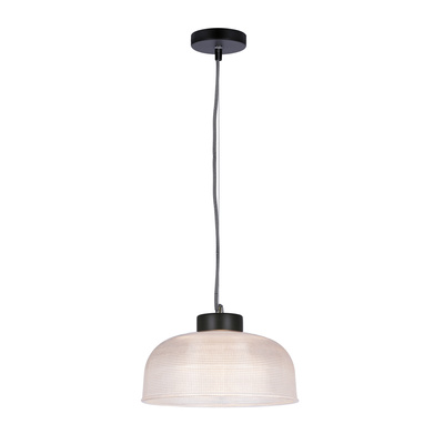 Lampa wisząca 27cm szklana/czarny kabel Liverpool Ledea 50101286
