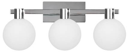 Wall lamp chrome/white wall lamp 3 Maldus 23-01450