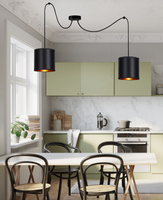 Hanging lamp black 2xE27 Candida P 32-00842