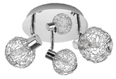 Lampa sufitowa COLLAR reflektor regulowana 3-punktowa do salonu metalowa