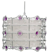 Plafonnier suspendu 1X40W E27 violet SENECA 31-02976