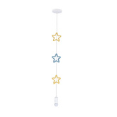 STARS HANGING LAMP 20W E27 IQ KIDS GOLD+BLUE