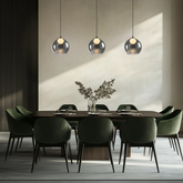 Brin ceiling lamp black 1x15W G9 smoked white shade